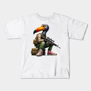 Tactical Dodo Bird Kids T-Shirt